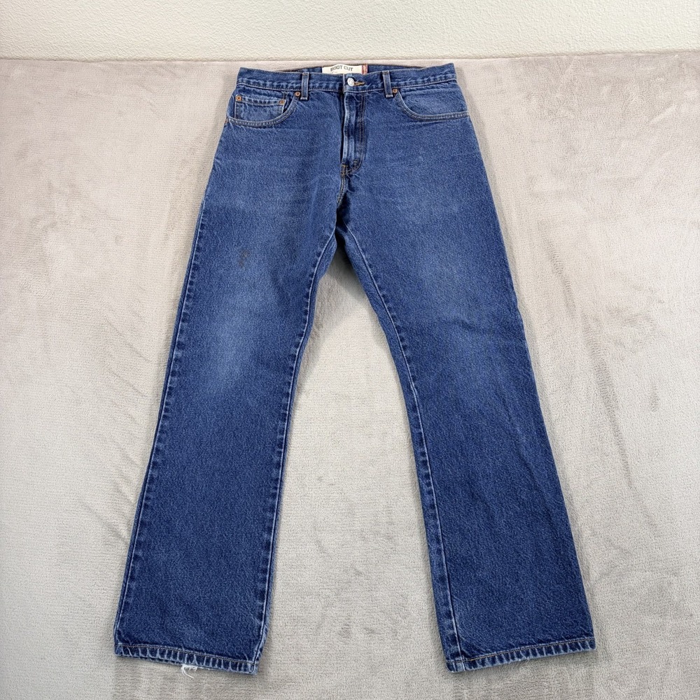 Vintage Levis 517 Bootcut Denim Pants Jeans Men 33x32 Blue Western Cowboy Y2K